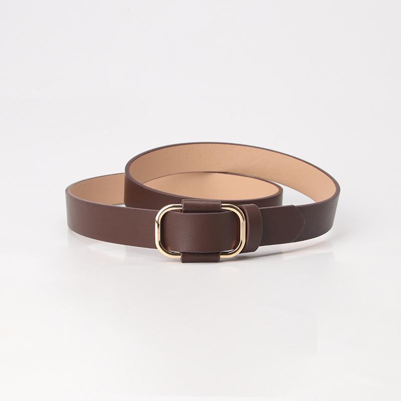 Simple & Chic Women's Hole-Free Belt - Trendy, Versatile, Casual Accessory