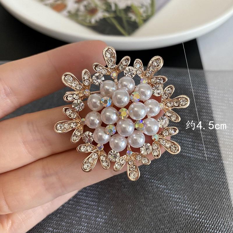 Винтажный воротник Брошь Цветок Бант Жемчуг Стразы Брошь Пальто Куртка Пуговица Аксессуары