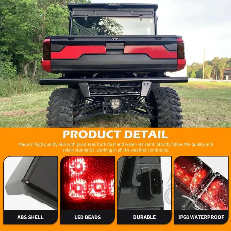 12V LED Tail Lights Rear Brake Stop Lights 2413766 For Polaris Ranger 1000/1000 Crew/XP 1000/XP 1000 Crew Accessories