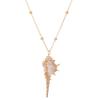 Stylish Women's Gold-Plated Shell Conch Pendant Necklace