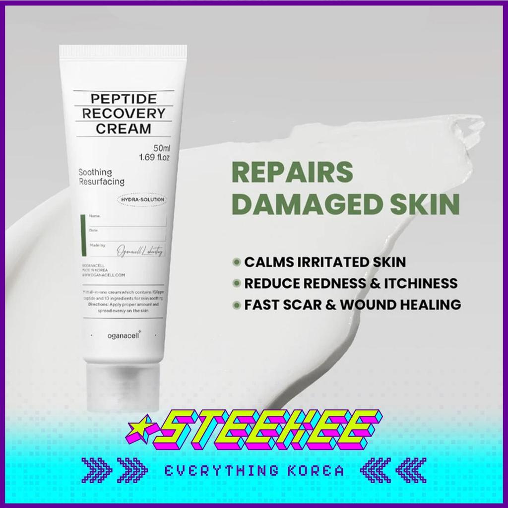 OGANACELL Peptide Recovery Cream 50ml for Sensitive Skin by Steekee Korea 4008