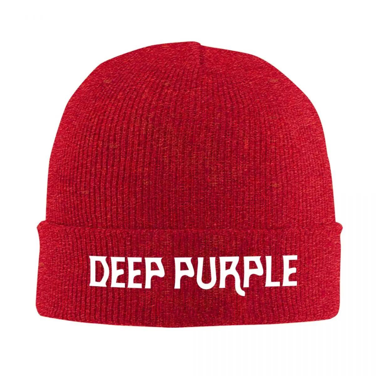 New Deep Purple Hat Autumn Winter Beanies Street Band Cap Unisex Acrylic Bonnet