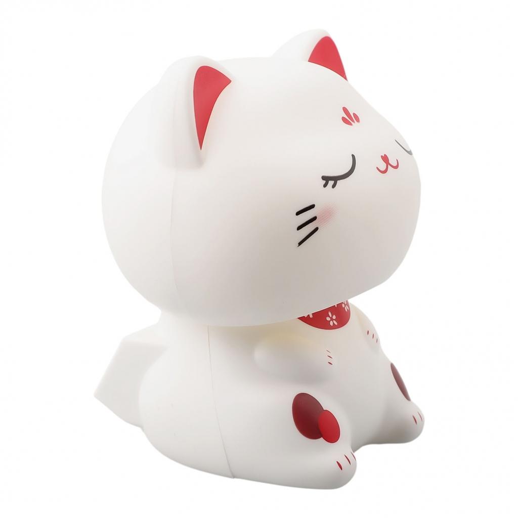 Happiness And Auspiciousness Car Ornament Cute Cat Solar Powered