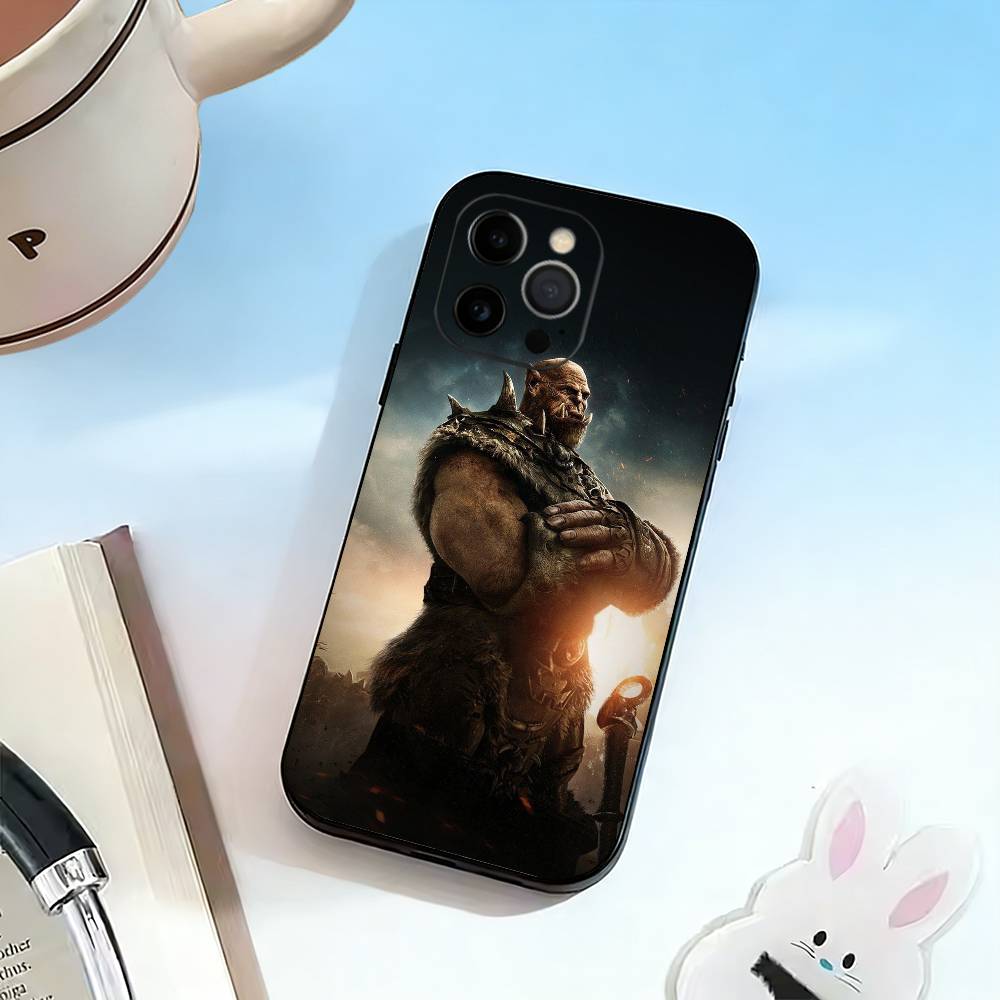 Game-W-World of W-Warcraft  Phone Case For iPhone 17,16,15,14,13,12,11 Plus,Pro Max,XS,Soft Silicone Black Cover