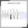 Tweezers Tong Plating Tool Set Portable Sauce Drawing Spoon Scrapers Culinary Precision Tongs for