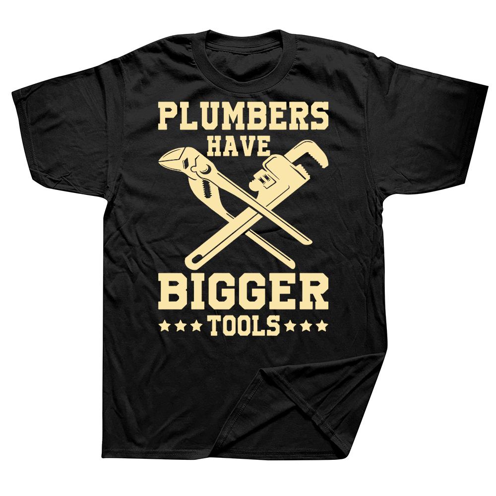 Funny Plumber Plumbing T-Shirt Summer Men Women Clothing Fashion T Shirts Cotton Short Sleeve Oversized Loose T-shirt Tops