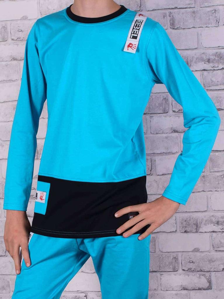 Erkek çocuk sıfır yaka gömlek Rebel