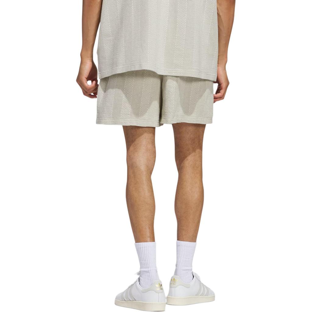 Adidas Originals KNIT Sports Shorts Unisex Light Sesame Gray/Wonder White JP0654