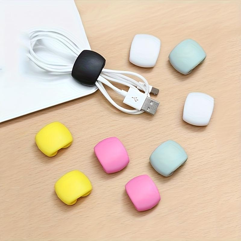 5/10pcs, Multi-Functional Cable Organizer Clips, Suitable for Charging Cords and Earphone Wires - Anti-Tangle Storage Solution.