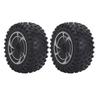 RC Car Rear Wheels Rubber Tire Tyre Plastic Hub 144016-2989 Replacement Parts Accessories
