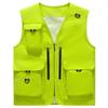 Men's Spring/Summer Outdoor Multi-Pocket Fishing Vest - Customizable Logo