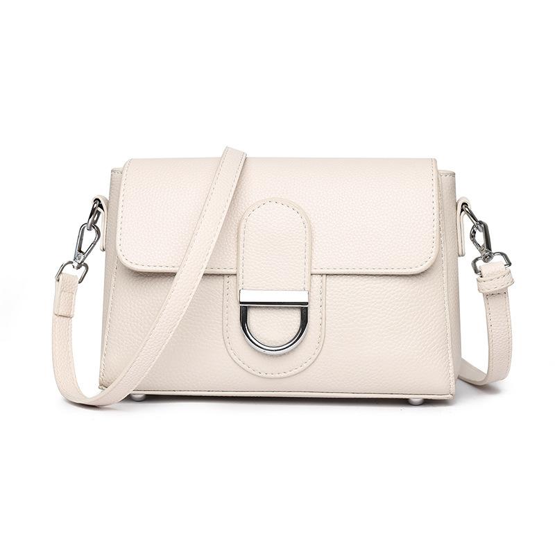 Sac Dame Cuir Véritable Petit Sac Carré Rétro Sac à Bandoulière Mode Sac Bandoulière