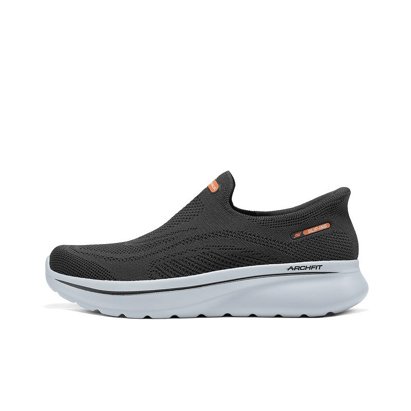 Skechers Go Walk Slip-On Shoes Comfortable Cushioning Casual Walking Sports Commuting Low-Top Men sneaker Black 217076-BLK 40