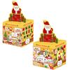Christmas Themed Santa Gift Bank With Coin Slot For Holiday Celebrations And Decorations