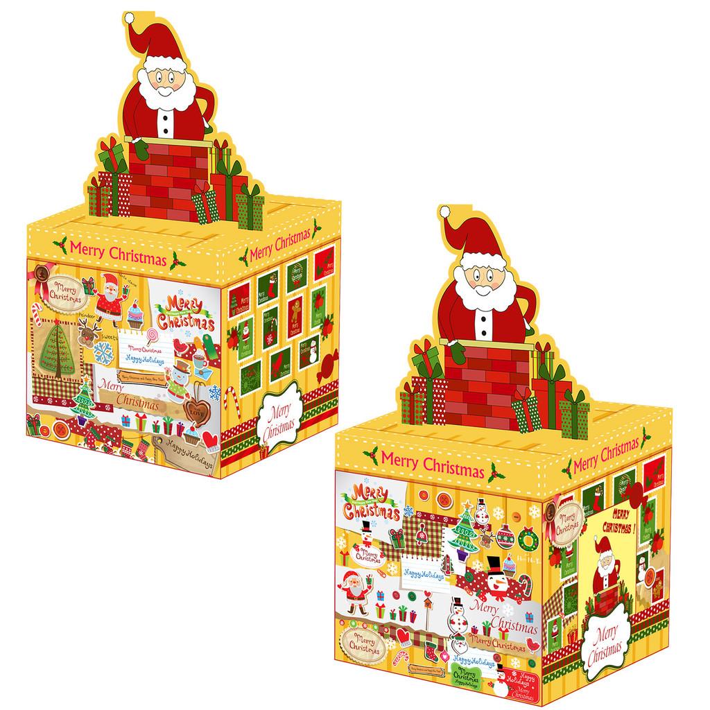 Christmas Themed Santa Gift Bank With Coin Slot For Holiday Celebrations And Decorations