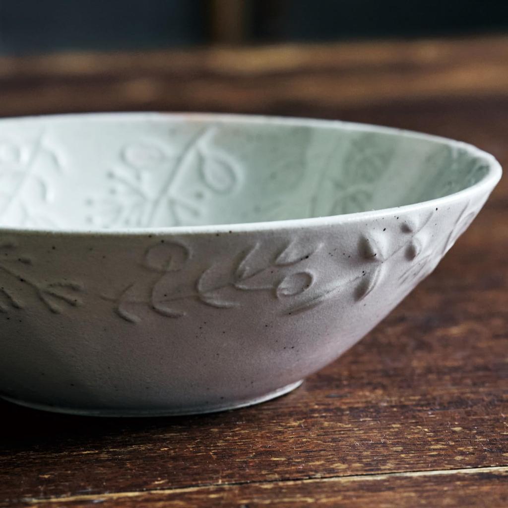 Aito Seisakusho Salad Microwave and Dishwasher Seto Made In Product Number 111232 "Ha Gohonte" Bowl, Safe, White, Approx. 14cm, Ware, Japan,