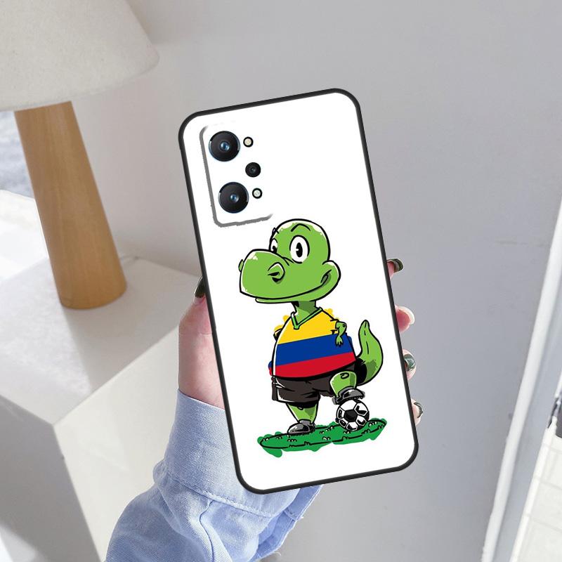 Colombia Flag Football Case For Realme 15 14 11 12 13 Pro Plus C65 C67 C71 C63 C61 C55 C51 C53 C35 C75 GT6 GT7 Pro