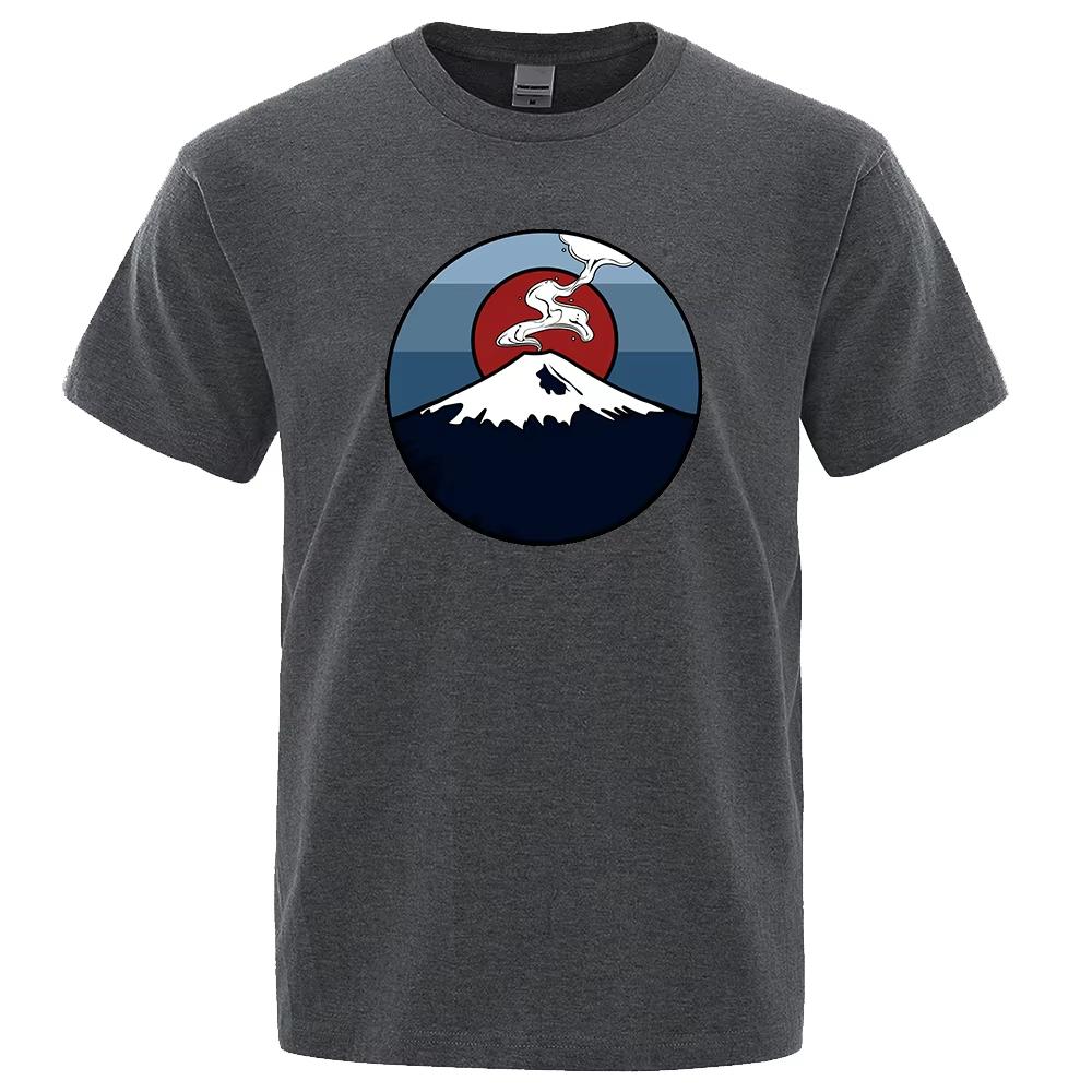 Mt Fuji Japan Unisexs T Shirt Fashion Cotton EcoFriendly TShirts Summer Tee Clothes Tshirt Hip Hop Oversize Loose Unisex T Shirts