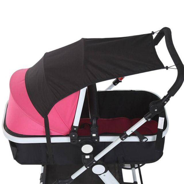 

Козырек от солнца для детской коляски, навес для защиты от солнца, капюшон для прогулочной коляски, дождевик для коляски, защита от УФ-лучей чёрный