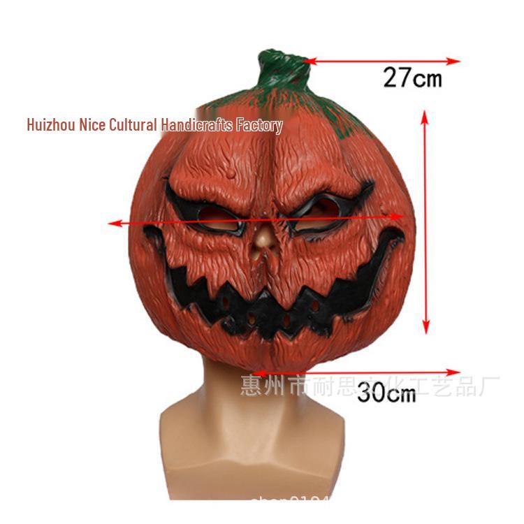 Scary Pumpkin Latex Halloween Mask for Costume or Cosplay