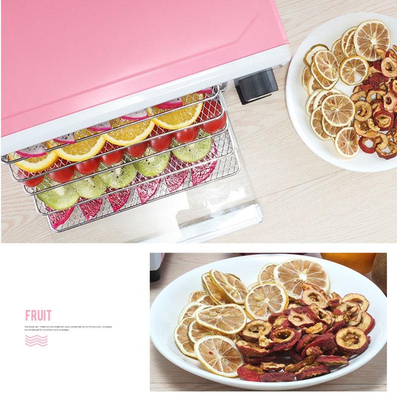 300W Stainless Steel Electric Food Dehydrator Dried Fruit Machine Vegetable Dryer Beef Jerky Meat Drying Machine