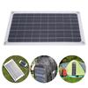 20W Solar Panel Charger Monocrystalline Silicon USB Dual DC Output for Charging 12V Battery