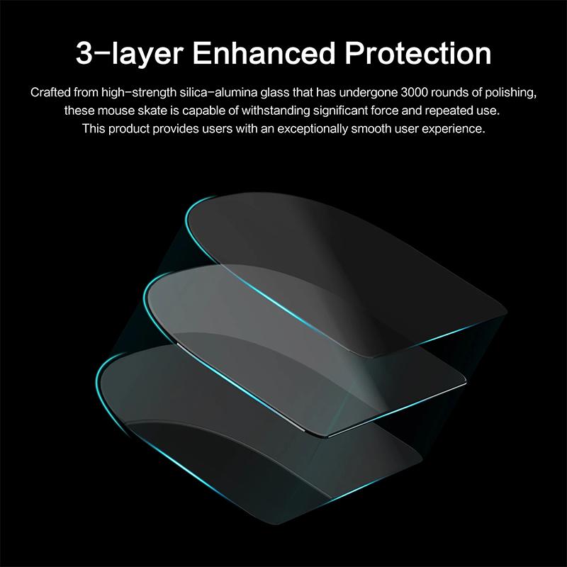 Mouse Feet Skates Ultra Strong Flawless Glass Super Fast Smooth Durable Sole For Razer Viper V3 V2 Pro Gaming Mouse