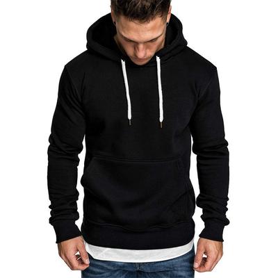 Nouveau pull à capuche de couleur unie pour hommes