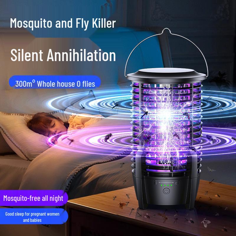 2024 Starship Electric Mosquito Killer Lamp: Outdoor Waterproof Fly Catcher & Repellent for Camping & Courtyard.