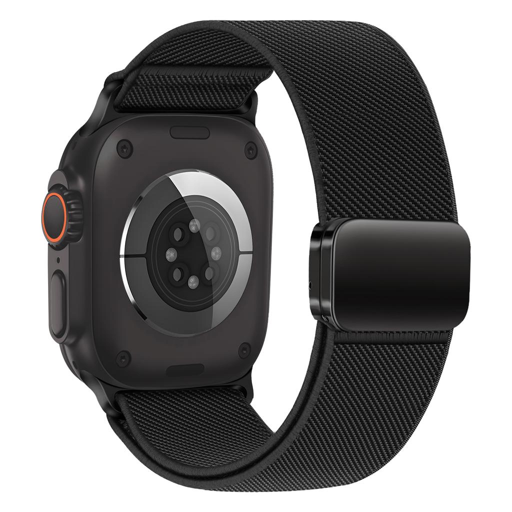 3PCS Magnetic Straps For Apple Watch Ultra 2 Band 49mm 46mm 44mm 45mm 42mm Elastic Nylon Loop Bracelet IWatch Series 10 9 8 7 SE