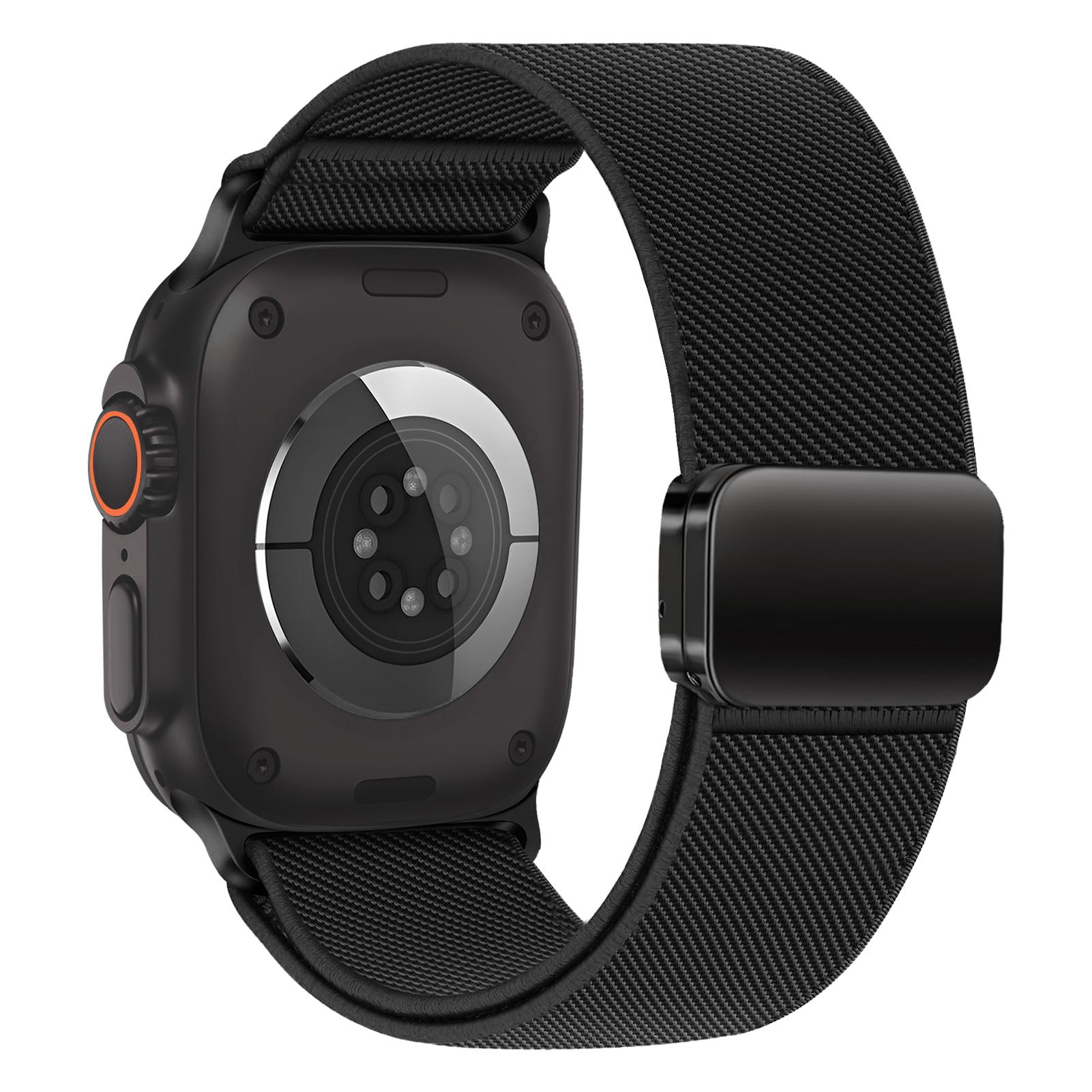 

3PCS Magnetic Straps For Apple Watch ultra 2 band 49mm 46mm 44mm 45mm 42mm Elastic nylon Loop Bracelet IWatch Series 10 9 8 7 SE S10 46-42-44-45-49mm