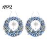 Indoor Holiday Decorations 2Pcs Pearl Diamond Christmas Ornament Set 2D Acrylic Glitter Hanging Charms Decor with Ribbon Festive Tree Pendant