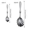 French Dessert Spoons Shell Shape Soup Spoon Creative Table Serving Spoons  Restaurant