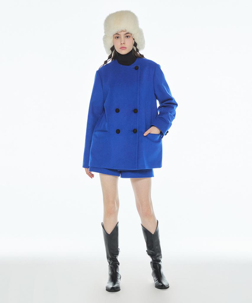 Make A Toast Double Half-Coat-Blue