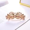 Moda donna Fiore Foglia Cristallo Pietra di cristallo Barrette per capelli Clip Forcina Gioielli Capelli Gingillo