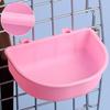 Plastic Hanging Pet Bowl With Hook Dog Drinking Water Bowl Feeding Cup Pet Cat Food Bowl For Small Dogs RabbitFeeder Guinea Pig