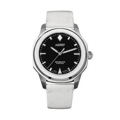 Renaissance Steel And Black Suede Automatic NY41-AD1M-3B2A 200M Unisex Watch