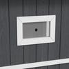 Outdoor Wooden Cat House On 2 Levels with Asphalt Roof and 4 Doors, 60x60x90.5cm, Grey