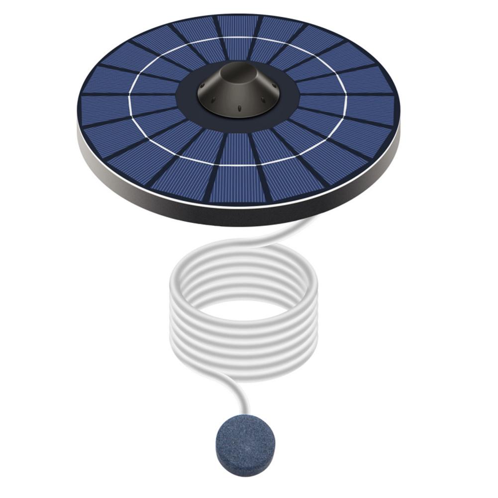 Solar Floating Pond Aerator Solar Powered Air Pump with Air Hose and Bubble Stone Bubble Oxygenator for Garden Pond