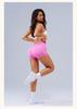 Women's High-Waisted Butt-Lifting Stretchy Yoga Shorts - Breathable Three-Quarter Length with Pleated Drawstring