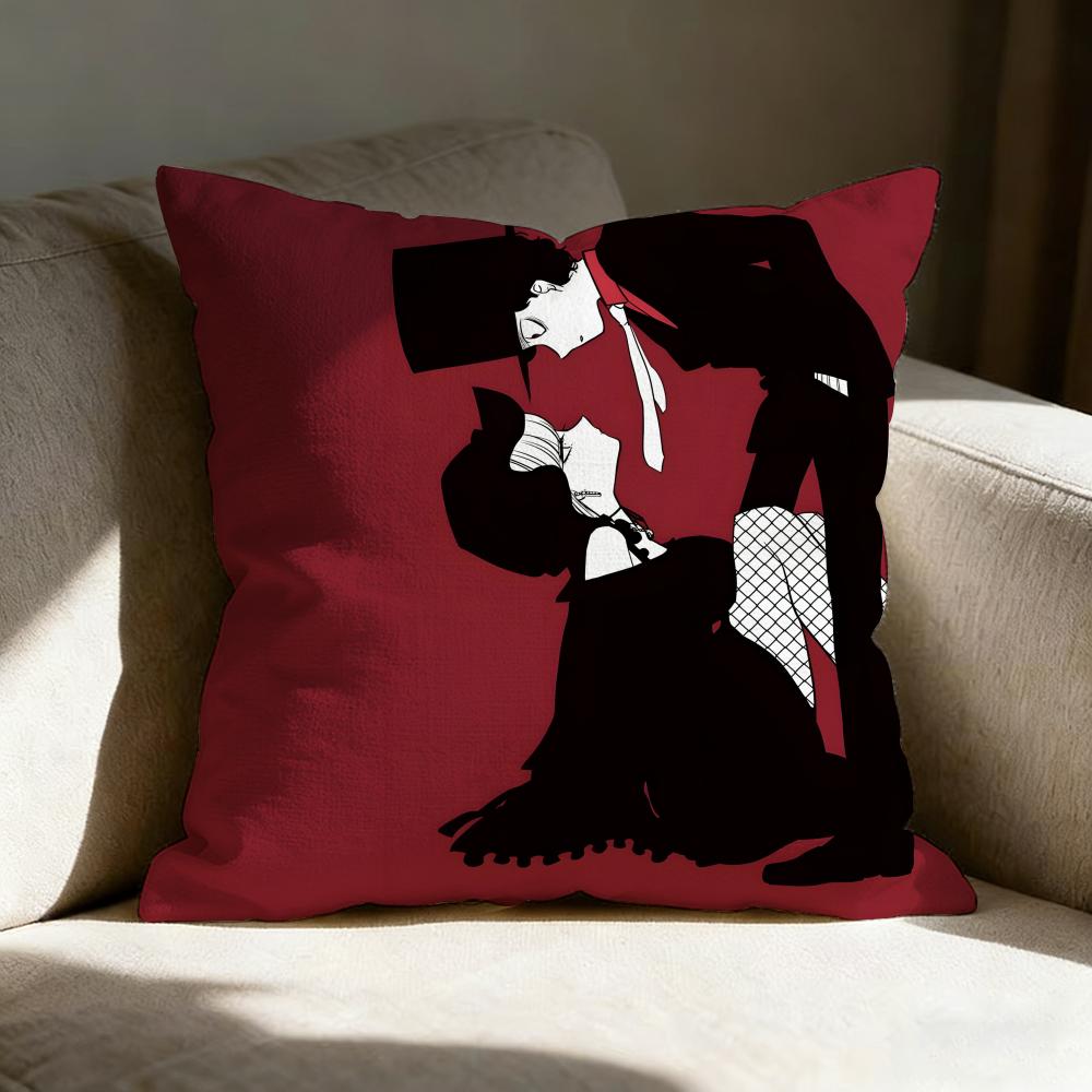 The Duke Of Death And His Maid Pillow Case Linen Pillow Covers Cover For Couch Living Room Bench Patio Floor Linen Home Decor
