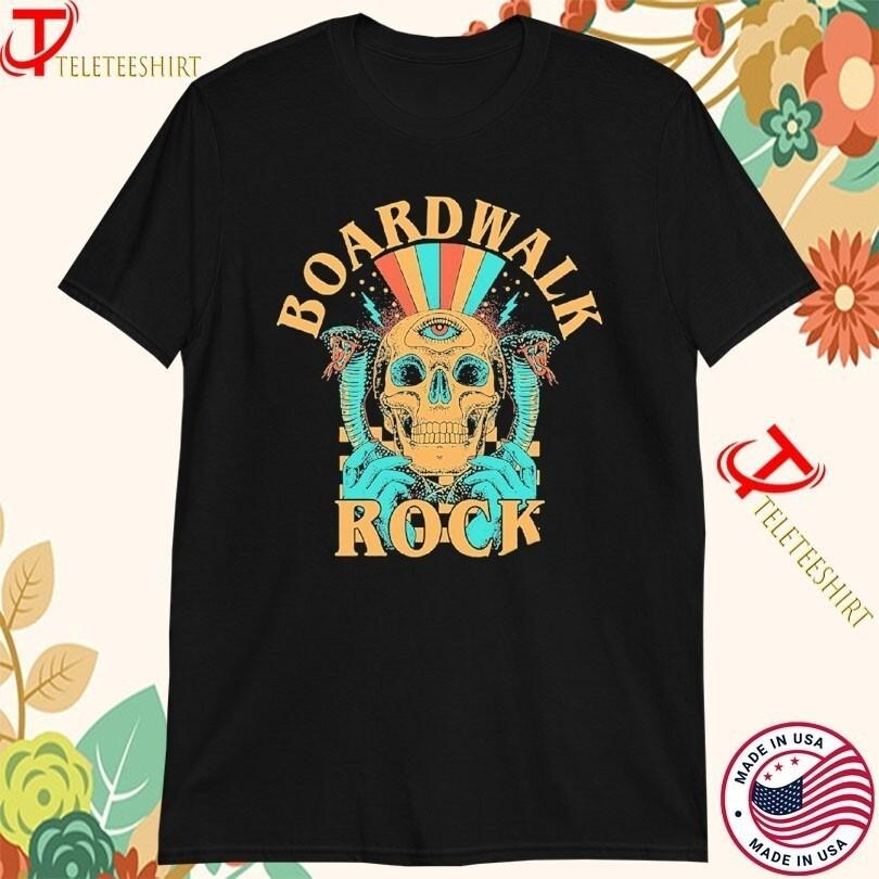 Boardwalk Rock Festival May 17 18 2025 Ocean City MD Skull Snake Eye s Unisex T-Shirt XXL