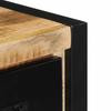 TV Cabinet 100x30x25 cm Rough Solid Mango Wood