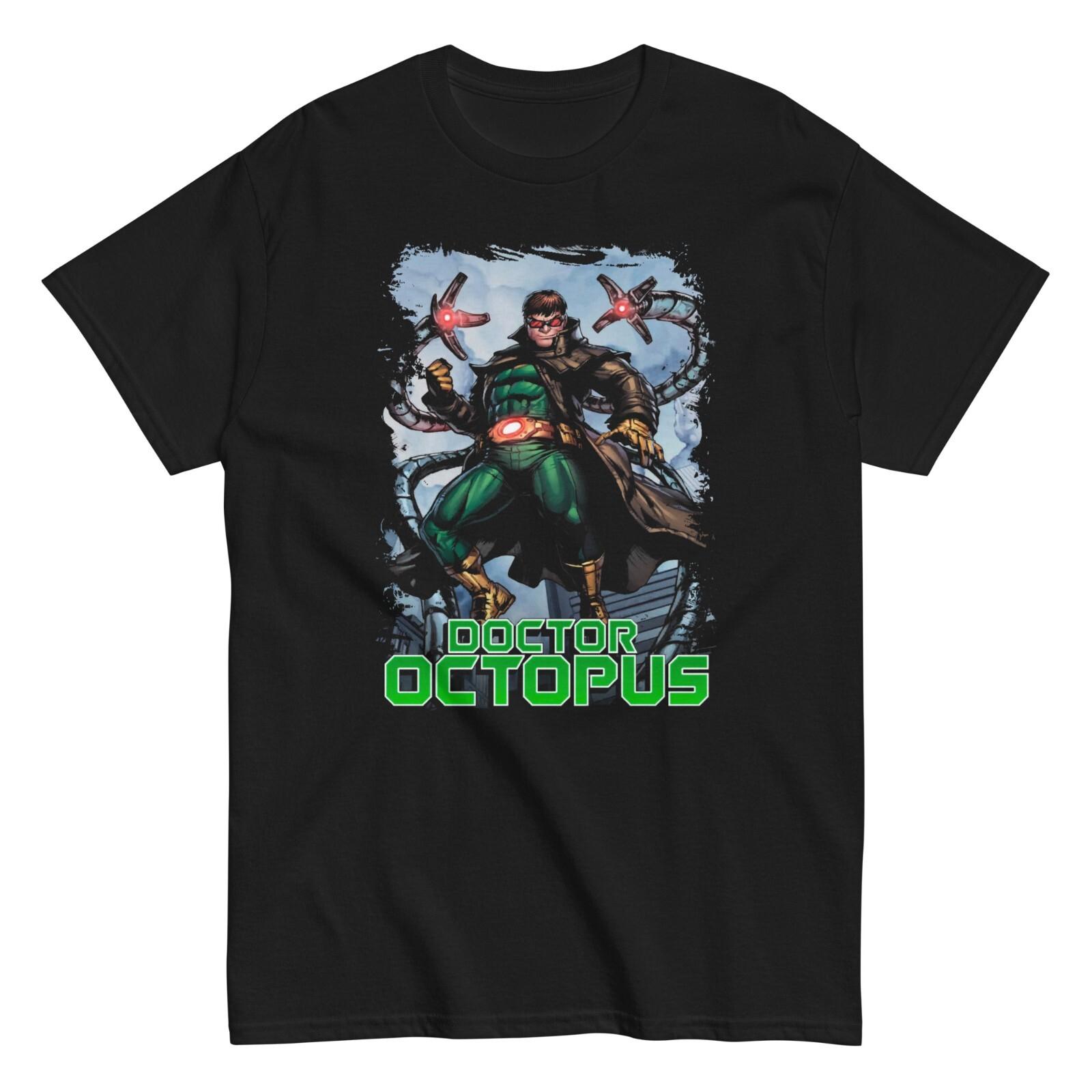 26 Doctor Octopus Animated T Shirt Mens Licensed Marvel Comic Book Tee New Black Unisex T-Shirt M