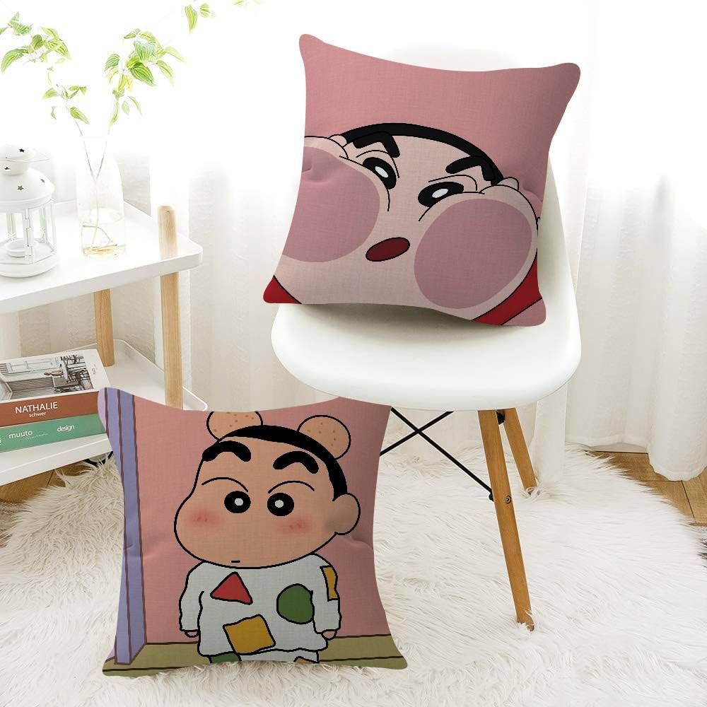 Crayon Anime S-Shin Cartoon Chan Personalized Pillow Cover Kids Bedroom Wild Party Decor Pillowcase Kid Birthday Shower Gift