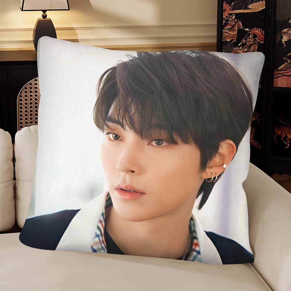 Korean Actor HHwang Inyoup Pillow Case Fashion Square Pillowcase Bedroom Sofa Room Ins Decoration Leisure