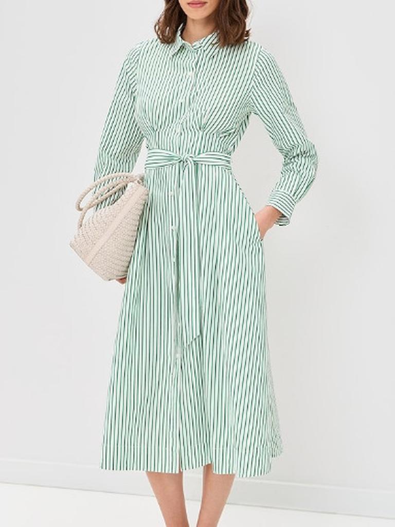 New TK Style Striped Cardigan Fashion Women's Dress