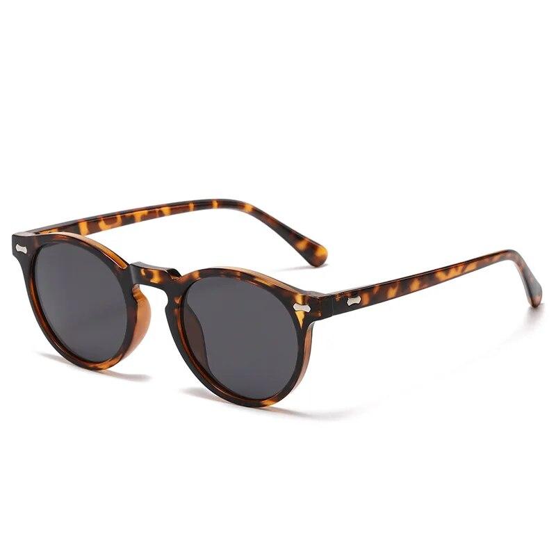 Klasyczne okrągłe spolaryzowane okulary przeciwsłoneczne damskie męskie soczewki herbaciane zewnętrzne okulary do jazdy w stylu vintage okulary przeciwsłoneczne unisex UV400