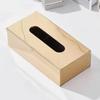 Rectangular Stainless Steel Tissue Box Wall-mounted Waterproof Paper Towel Case Modern Moisture-proof Table Paper Container