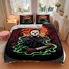 3pcs Horror Knife Duvet Cover Set, 1 Duvet Cover + 2 Pillowcases (No Insert), High-Definition Print, Home & Dorm Set Yy251208059